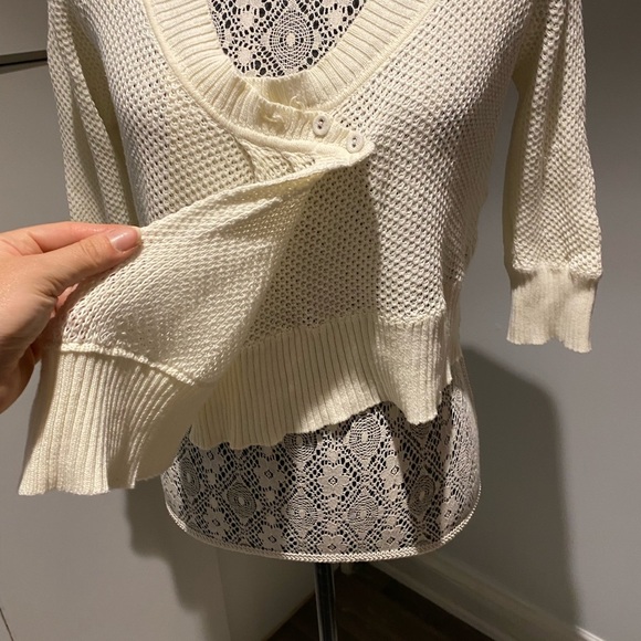 3 for 40 Free People cropped sweater vintage M - Picture 2 of 7